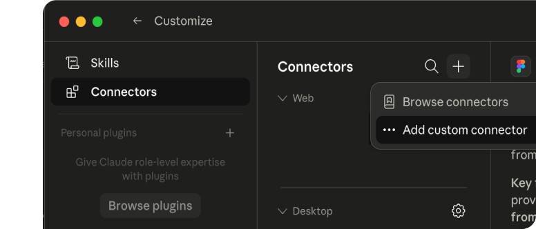 Add Spin or Flip as a custom connector in Claude